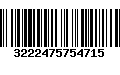 Código de Barras 3222475754715