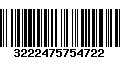 Código de Barras 3222475754722