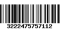 Código de Barras 3222475757112