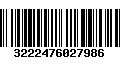 Código de Barras 3222476027986