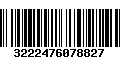 Código de Barras 3222476078827