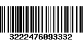 Código de Barras 3222476093332