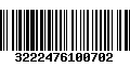 Código de Barras 3222476100702