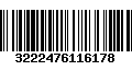 Código de Barras 3222476116178