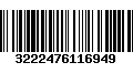 Código de Barras 3222476116949