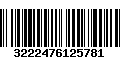 Código de Barras 3222476125781