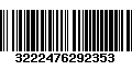 Código de Barras 3222476292353