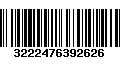 Código de Barras 3222476392626