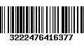 Código de Barras 3222476416377