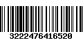 Código de Barras 3222476416520