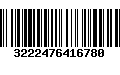 Código de Barras 3222476416780