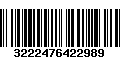 Código de Barras 3222476422989