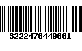 Código de Barras 3222476449061