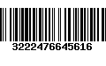 Código de Barras 3222476645616