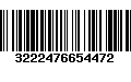 Código de Barras 3222476654472