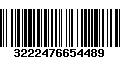 Código de Barras 3222476654489