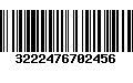 Código de Barras 3222476702456