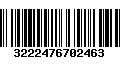 Código de Barras 3222476702463