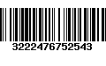 Código de Barras 3222476752543