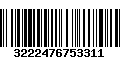 Código de Barras 3222476753311