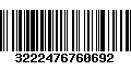 Código de Barras 3222476760692