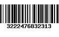 Código de Barras 3222476832313