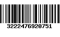 Código de Barras 3222476920751