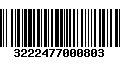 Código de Barras 3222477000803