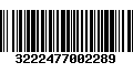 Código de Barras 3222477002289