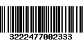 Código de Barras 3222477002333