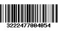 Código de Barras 3222477004054