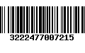 Código de Barras 3222477007215