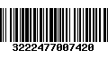 Código de Barras 3222477007420