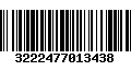 Código de Barras 3222477013438