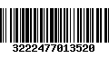 Código de Barras 3222477013520