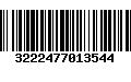 Código de Barras 3222477013544