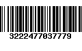 Código de Barras 3222477037779