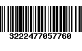 Código de Barras 3222477057760