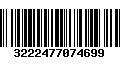 Código de Barras 3222477074699