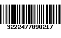 Código de Barras 3222477090217