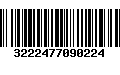 Código de Barras 3222477090224