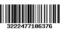 Código de Barras 3222477106376