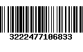 Código de Barras 3222477106833