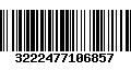 Código de Barras 3222477106857