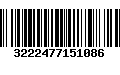 Código de Barras 3222477151086