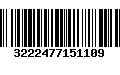 Código de Barras 3222477151109