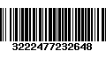 Código de Barras 3222477232648