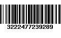 Código de Barras 3222477239289