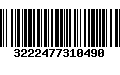 Código de Barras 3222477310490