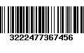 Código de Barras 3222477367456